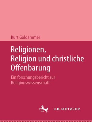 cover image of Religionen, Religion und christliche Offenbarung